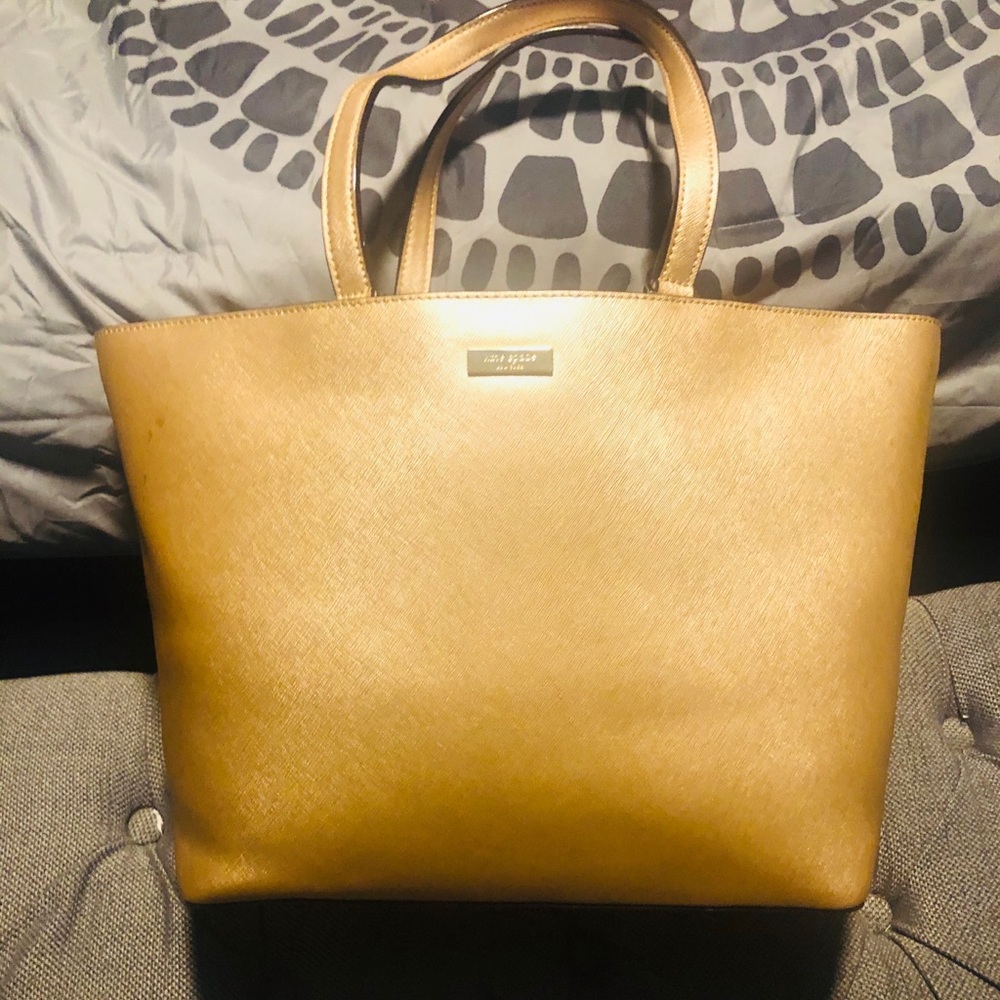 Kate spade rose gold tote laurel